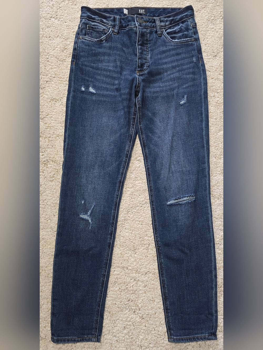 Kut From The Kloth Juliet Slouchy Boyfriend Jeans Women’s Size 0 Distressed